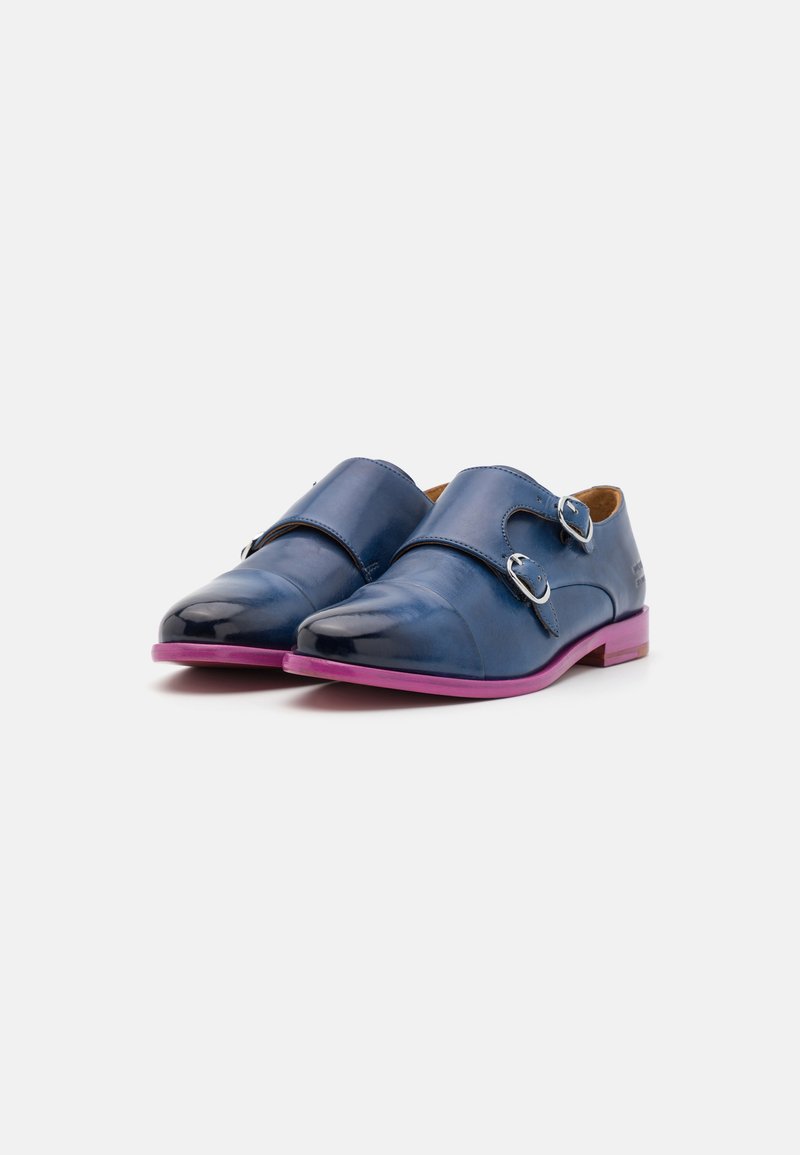 Melvin & Hamilton SELINA 87 - Slipper - marine/rich tan/fuxia 