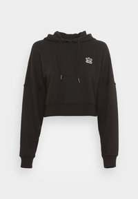 CROPPED HOODIE - Sweater - black