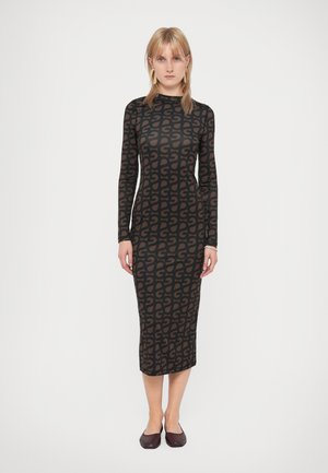 LONG SLEEVE MIDI DRESS - Džersejové šaty - multi-coloured