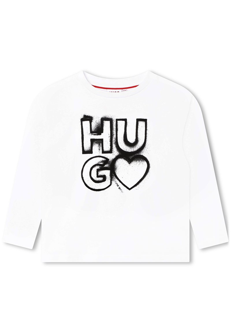 HUGO Kids LONG SLEEVE - Top s dlouhým rukávem - white