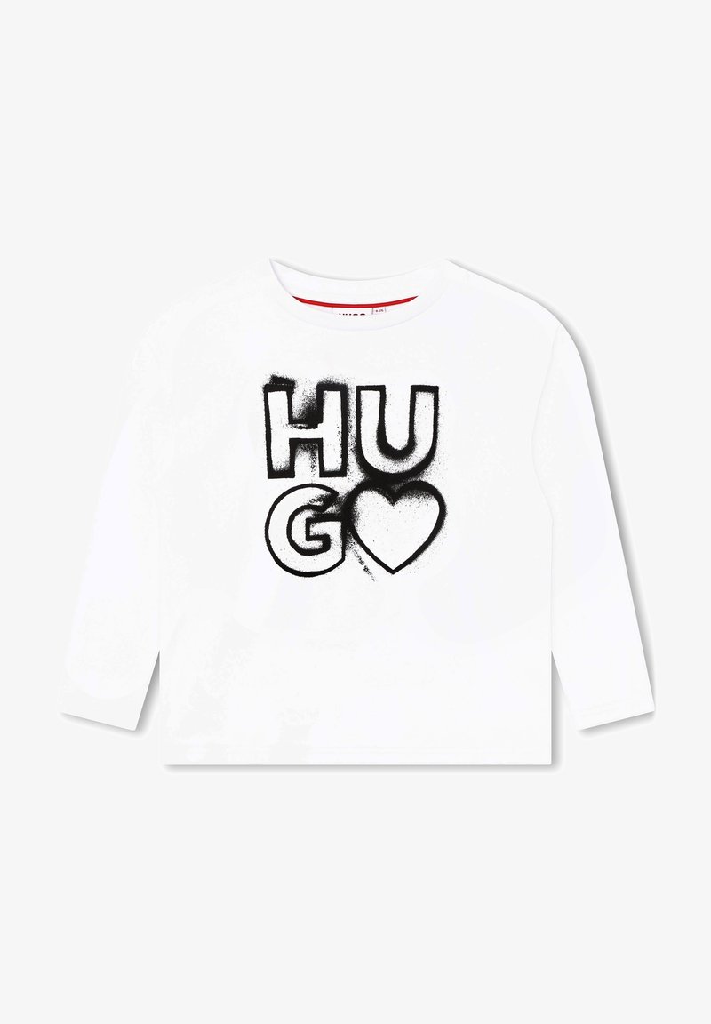 HUGO Kids LONG SLEEVE - Top s dlouhým rukávem - white