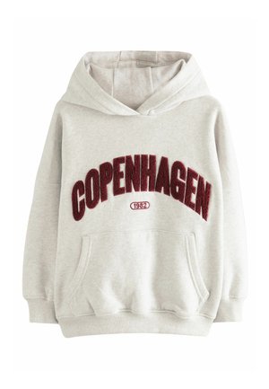 Hoodie - grey city slogan