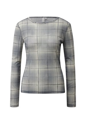 QS, T-SHIRT - Langarmshirt - grau