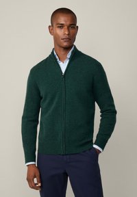Hackett London Vesta na kopčanje - forest night green