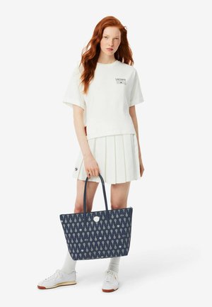 Lacoste, LACOSTE - - Tote bag - peacoat bright white