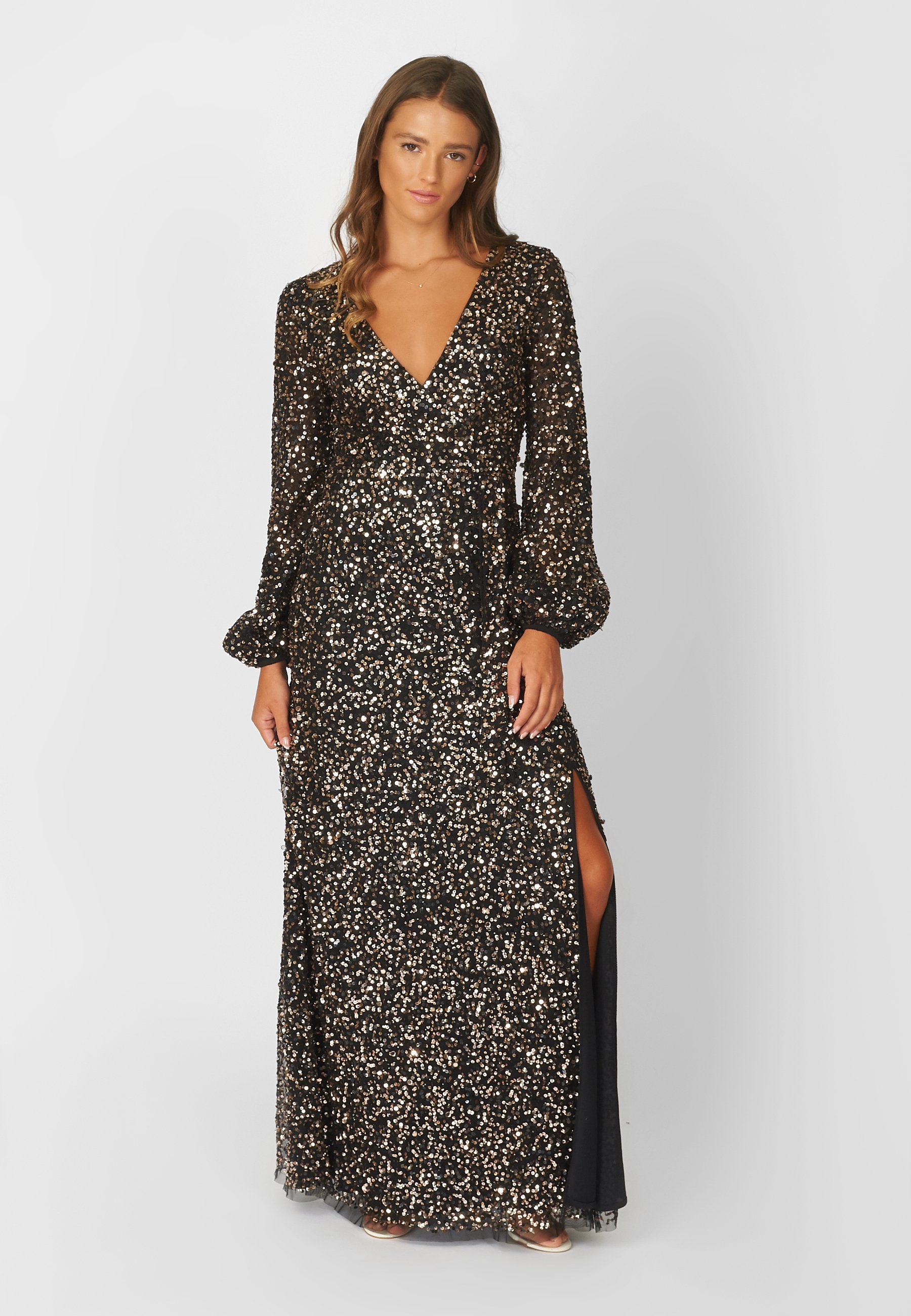BEAUUT EMBELLISHED SEQUINS Iltapuku Black musta Zalando fi BEAUUT EMBELLISHED SEQUINS Iltapuku Black musta Zalando fi