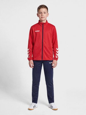 Hummel, PROMO SET UNISEX - Tracksuit - true red/marine