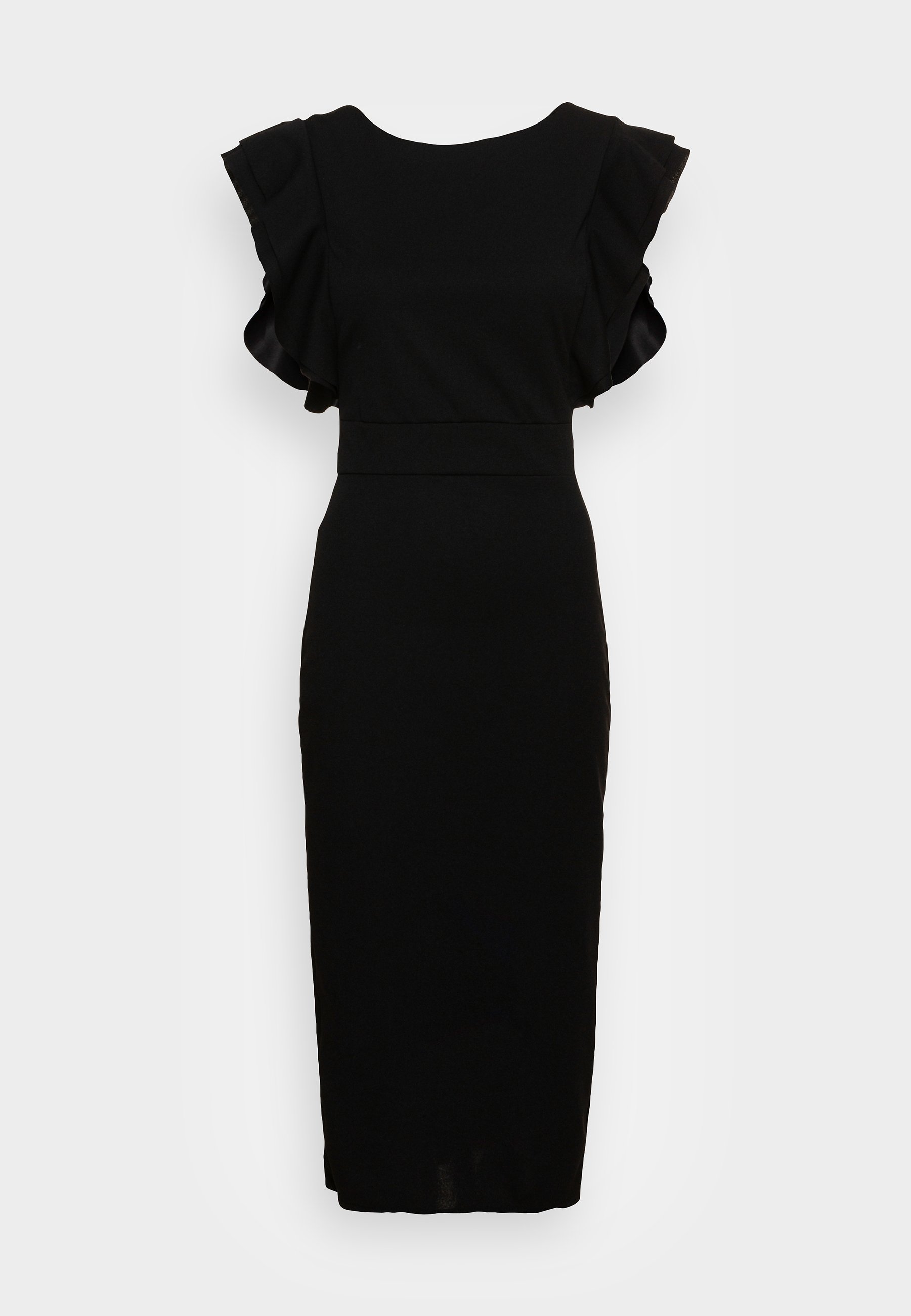 WAL G TALL FRILL SLEEVE MIDI DRESS 