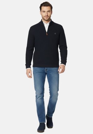 DE MEDIA CREMALLERA PARA - Jersey de punto - azul marino