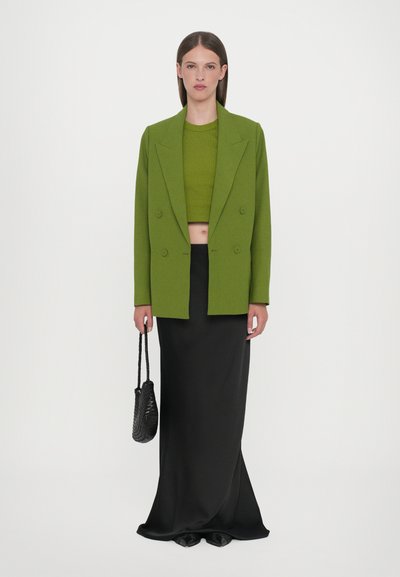 CLOSED FITTED DOUBLE BREASTED  - Blazer - pistachio green