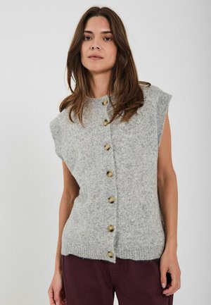 Brezrokavnik - light grey melange