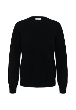 Soaked in Luxury, SLSIDA SEAMLESS CREW-NECK PULLOVER - Pullover - black
