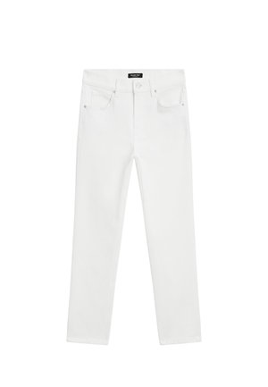 Massimo Dutti MID-RISE SLIM FIT - Flared Jeans - white