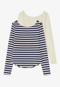 2 PACK - Ilgarankovis viršutinės dalies drabužis - off-white/dark blue