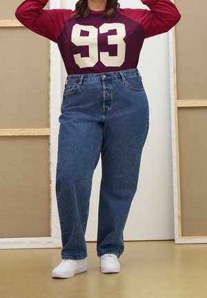 Straight leg -farkut - dark-blue denim