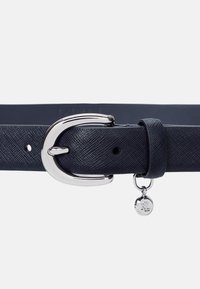 Lauren Ralph Lauren CHARM CROSSHATCH LEATHER BELT - Pas - refined navy