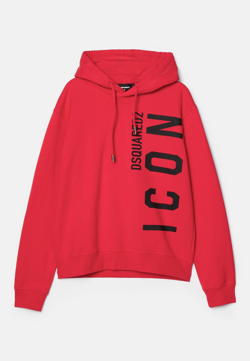 Dsquared2 Icon Felpa Dsquared2 Nera E Rossa Felpa Icon Pullover