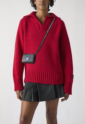BOX LOGO WALLET - Cross body bag - black