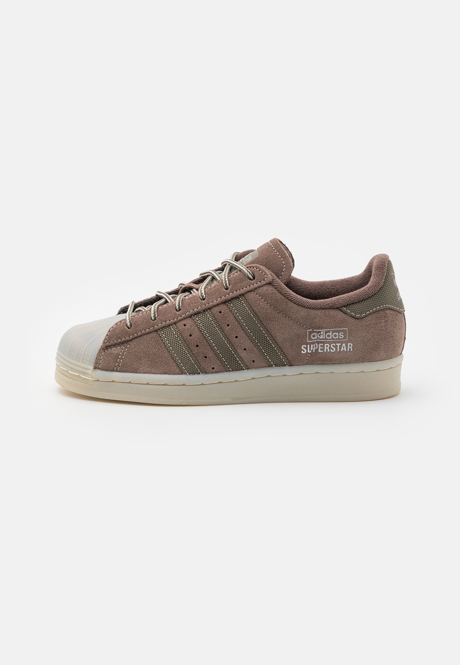 adidas Originals SUPERSTAR UNISEX - Sneaker low - earth strata/olive  strata/alumina/braun