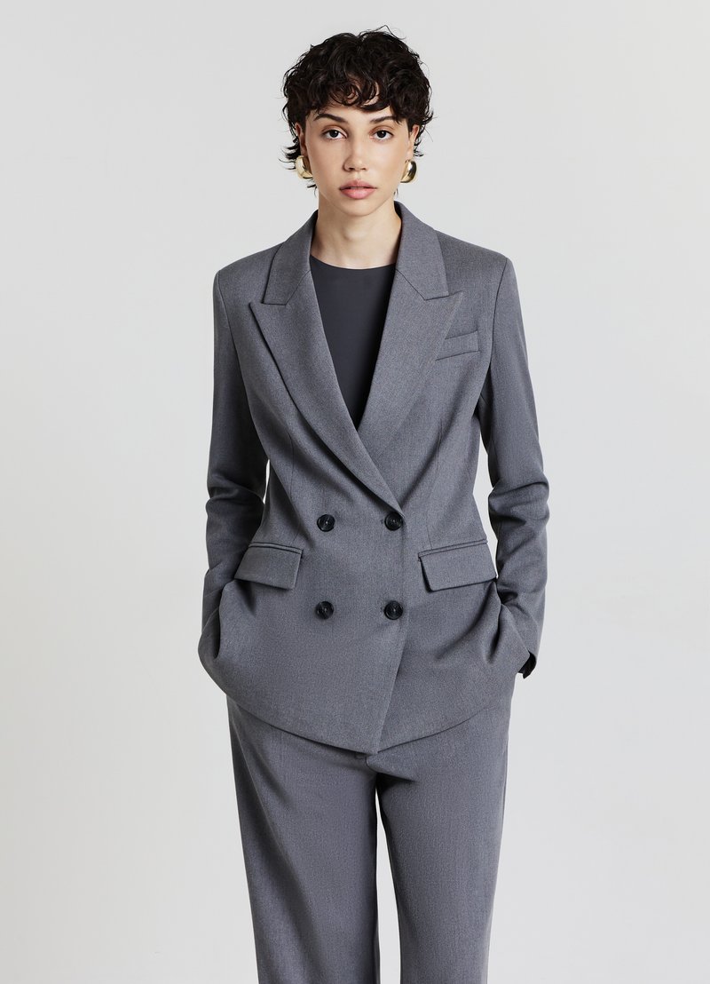 Calliope DOPPIOPETTO BOTTONI - Blazer - grigio melange
