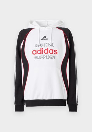 HOODIE UNISEX - Sweatshirt - white/black