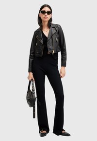 AllSaints ELORA BIKER - Nahkatakki - black gold