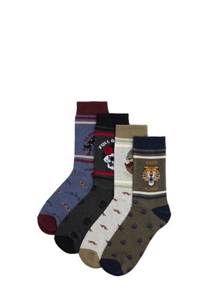 Ysabel Mora, PACK 4 CALCETINES FANTASÍA SOCKARRATS - Calcetines - blue black green