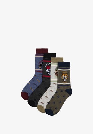 Ysabel Mora, PACK 4 CALCETINES FANTASÍA SOCKARRATS - Calcetines - blue black green
