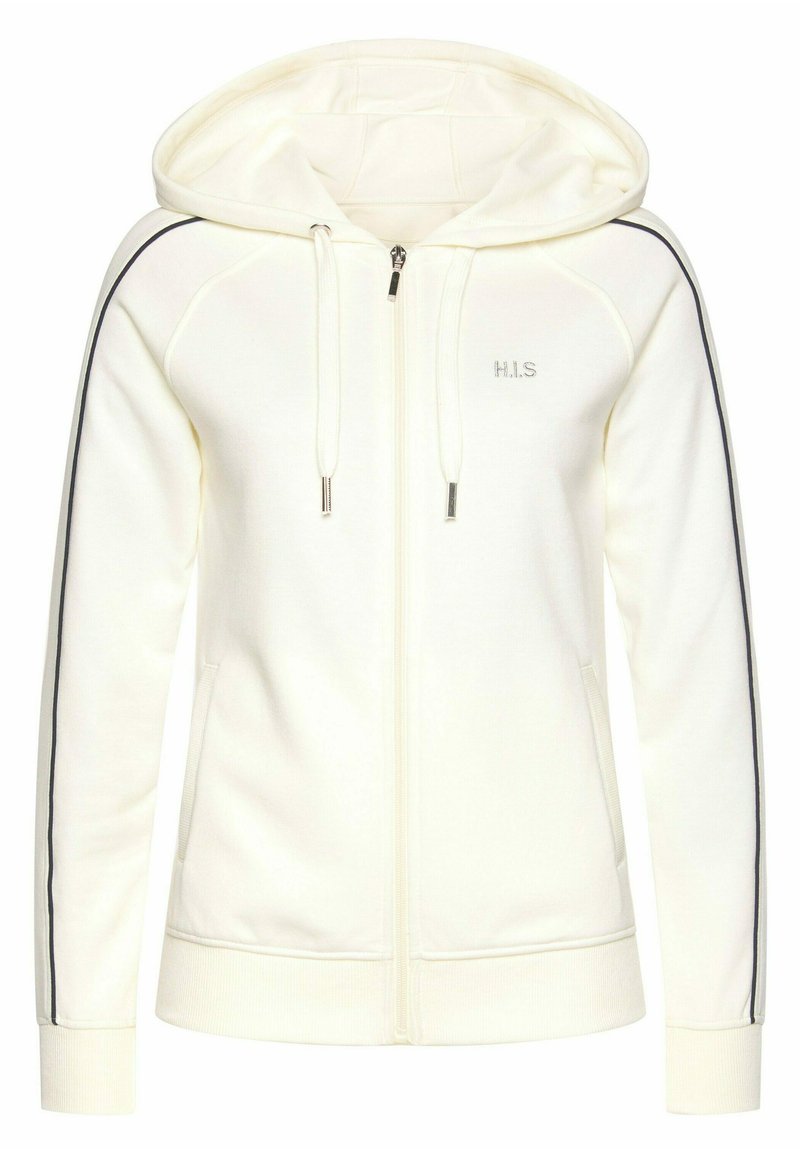 Damen Sweatshirts | H.I.S Sweatjacke ecru/offwhite - JW03158 Damen Sweatshirts | H.I.S Sweatjacke ecru/offwhite - JW03158