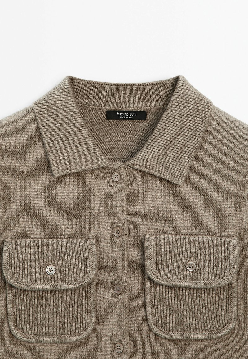 Massimo Dutti Veste sans manches dark brown/marron foncé