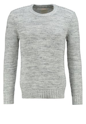 Strickpullover - mottled light grey