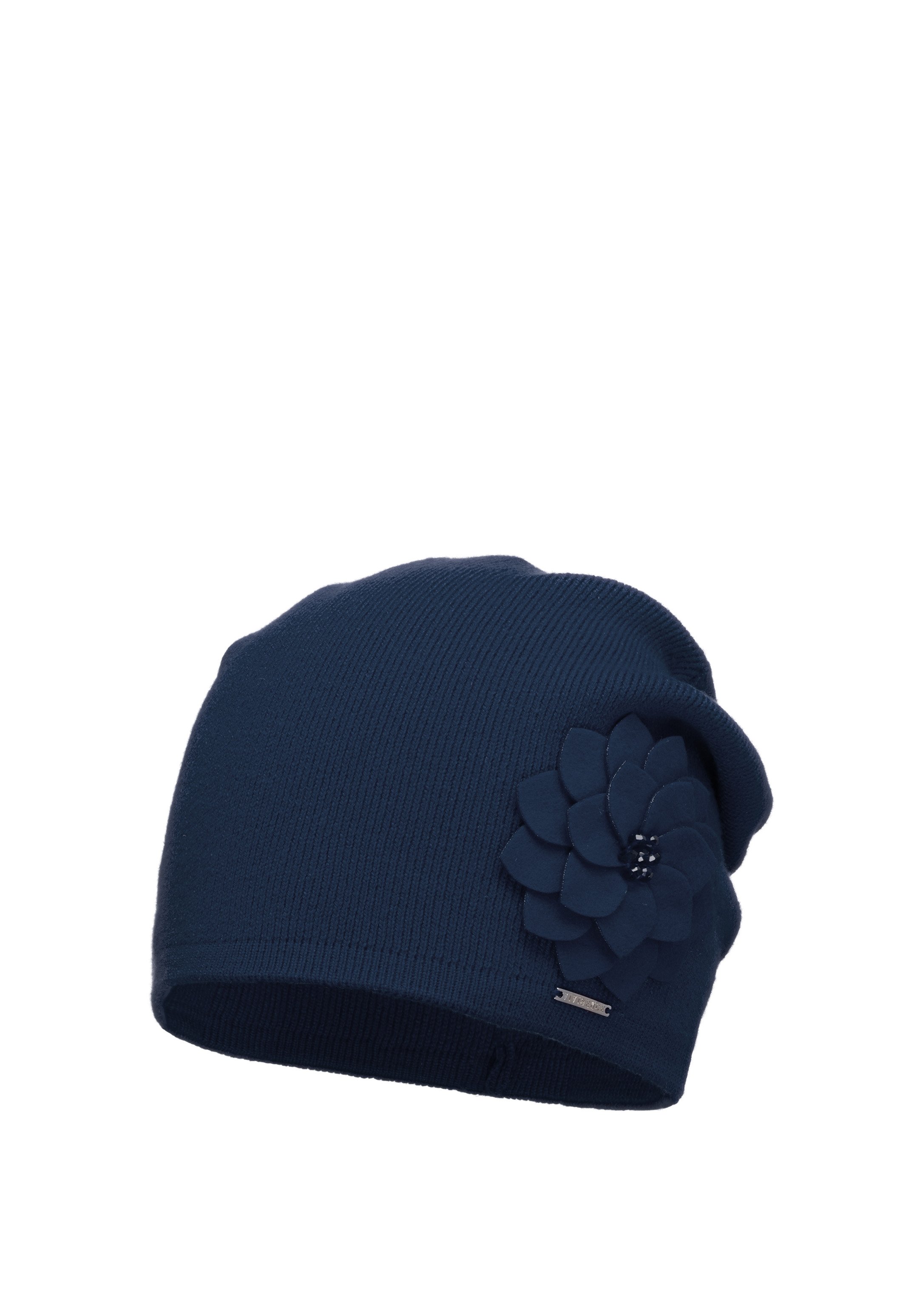 VIVISENCE Damen Beanie – Warme Wintermütze Mit Innenfutter, Schleifen Und Perlen, Modell 7089