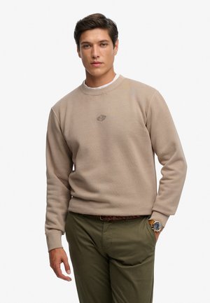 LOGO CREW - Sweatshirt - light beige