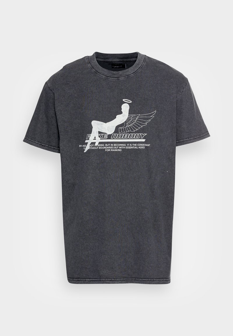 Night Addict T-shirt print zwart