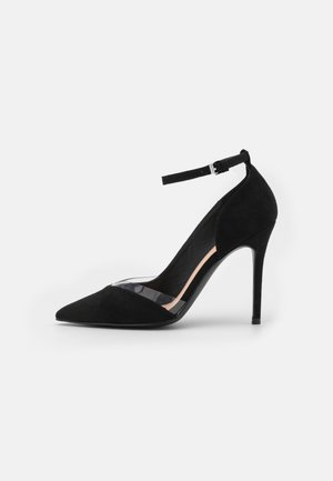 Højhælede pumps - black