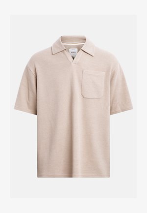 Redefined Rebel, GASTON TEE POLO BOXY FIT - Polokošeľa - off white