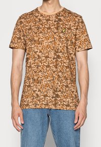 Lyle & Scott Triko s potiskem - sand