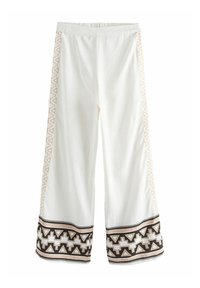 Next WIDE LEG - Pantaloni - black white