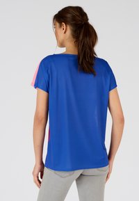 Damart FLEURI DEVANT - Camiseta estampada - bleu fleuri