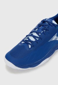 Mizuno WAVE ENFORCE COURT CLAY - Teniso bateliai molio dangos kortams - bellwether blue/white/fjord blue