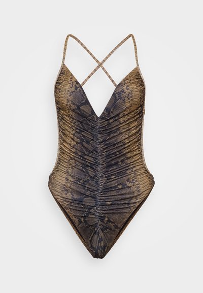 Norma Kamali MIO brązowy