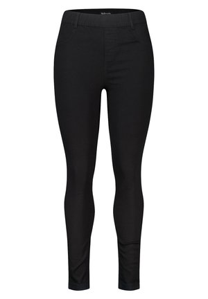 Zwarte leggings van rekbaar materiaal met een slim fit. Ze beschikken over een elastische tailleband en minimale stikdetails.
