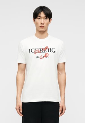 Nyomott mintás póló - bianco ottico