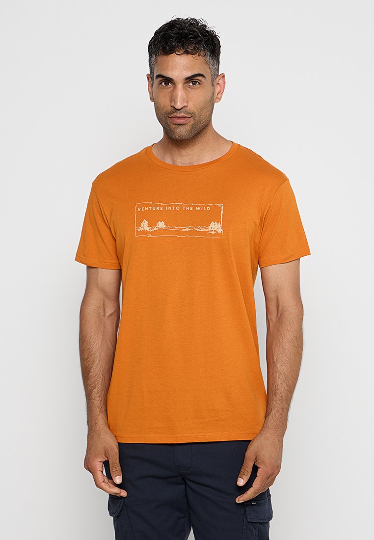 Jeep T-shirt print oranje