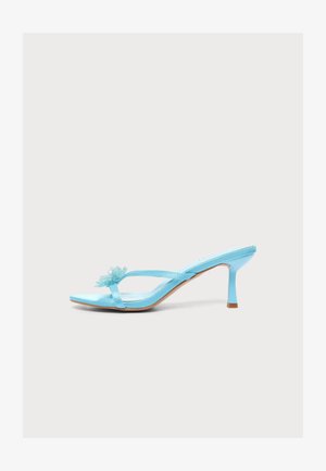 Simmi London, ELEWON - Kõrge kontsaga sandaalid - blue satin