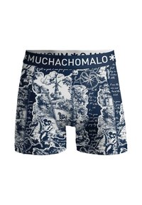 MUCHACHOMALO 2 PACK PRINT SOLID - Calzoncillos - print white