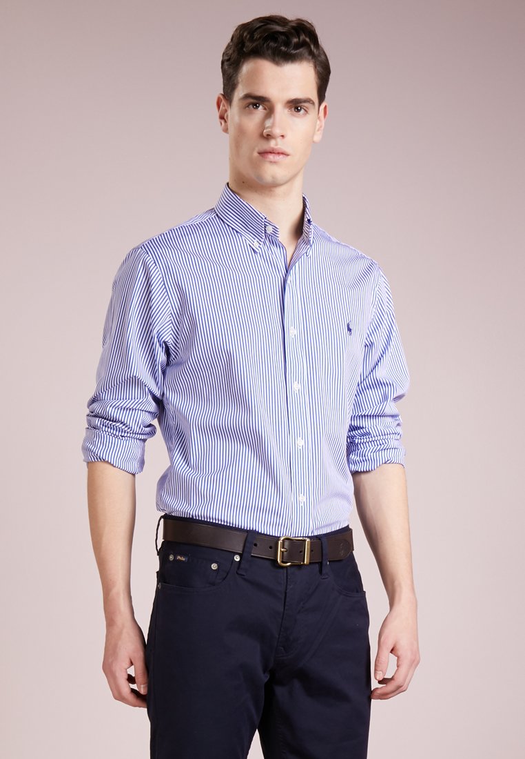 Polo Ralph Lauren SLIM FIT - Camisa - blue/white