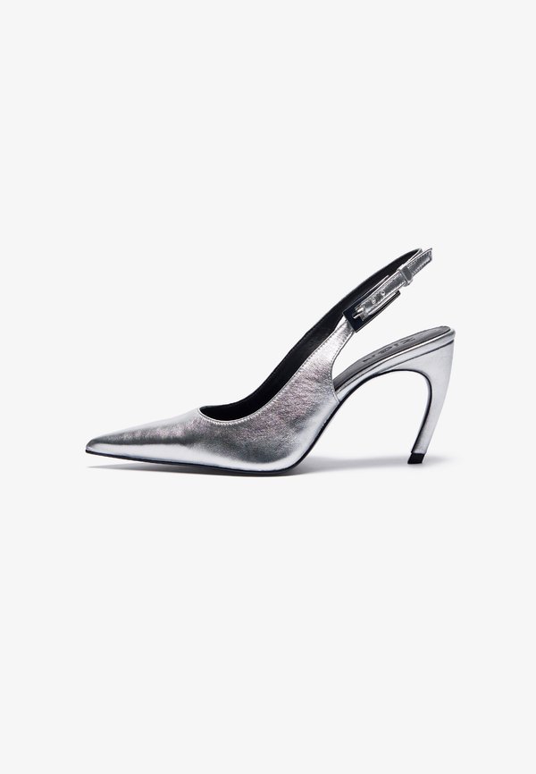 LEATHER - Pumps - silver