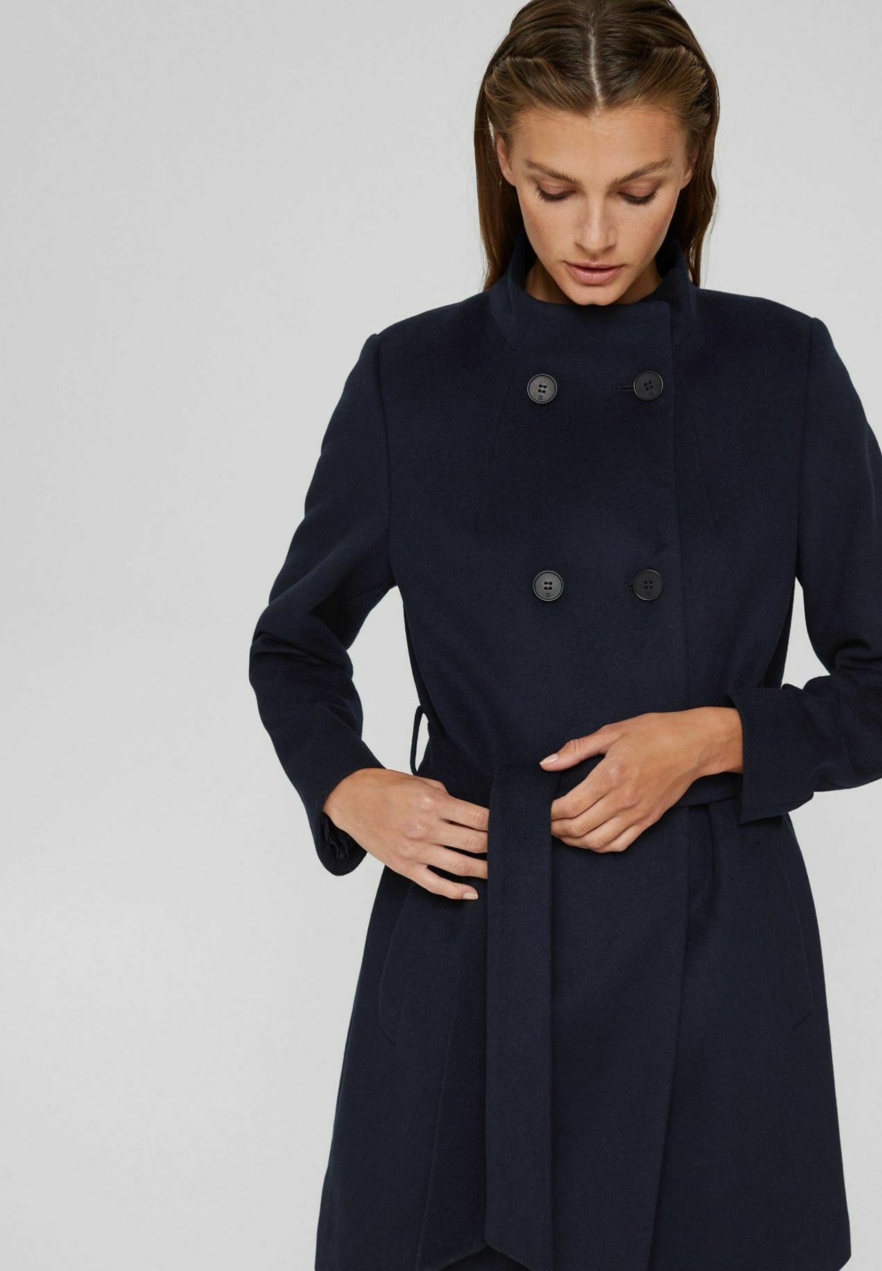 Esprit Collection Damen Trenchcoat Rot Kurzmantel Mantel Damen