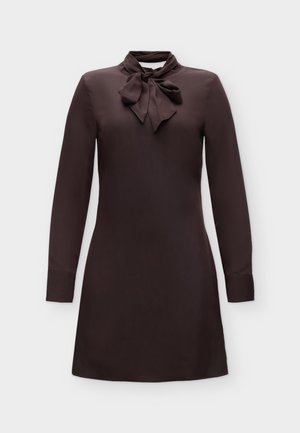 Vero Moda, VMNOELLA TIE SHORT DRESS - Φόρεμα ημέρας - chocolate torte
